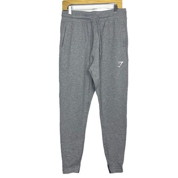 Gymshark Mens Critical Zip Jogger Sweatpants Size M Gray Workout Gym GMBT4252 - Picture 1 of 8